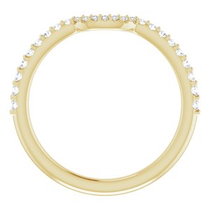 14K Yellow 1/5 CTW Diamond Matching Band - BN & CO JEWELRY