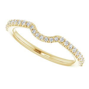 14K Yellow 1/5 CTW Diamond Matching Band - BN & CO JEWELRY