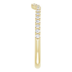 14K Yellow 1/5 CTW Diamond Matching Band - BN & CO JEWELRY