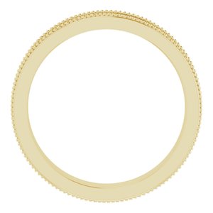 14K Yellow 3.65 mm Floral Band - BN & CO JEWELRY