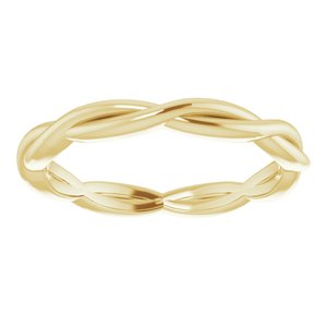 14K Yellow 2.2 mm Woven-Design Band Size 7.5 - BN & CO JEWELRY