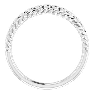 Sterling Silver Negative Space Rope Ring - BN & CO JEWELRY