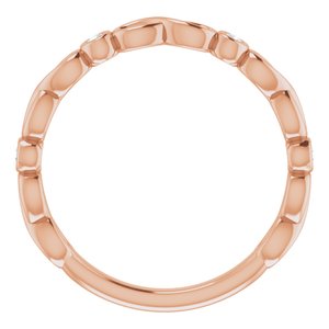 14K Rose .06 CTW Natural Diamond Anniversary Band - BN & CO JEWELRY