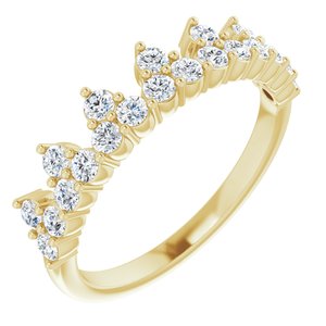 14K Yellow 5/8 CTW Lab-Grown Diamond Stackable Ring - BN & CO JEWELRY