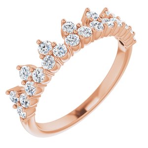 14K Rose 5/8 CTW Lab-Grown Diamond Stackable Ring - BN & CO JEWELRY
