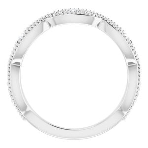 Platinum 1/2 CTW Natural Diamond Anniversary Band - BN & CO JEWELRY