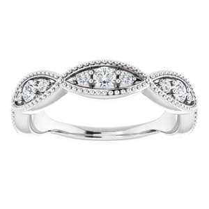 Platinum 1/2 CTW Natural Diamond Anniversary Band - BN & CO JEWELRY