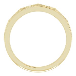 14K Yellow 1/8 CTW Diamond Crown Ring - BN & CO JEWELRY