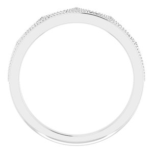 14K White 1/8 CTW Diamond Crown Ring - BN & CO JEWELRY