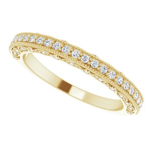 14K Yellow 1/3 CTW Diamond Matching Band - BN & CO JEWELRY