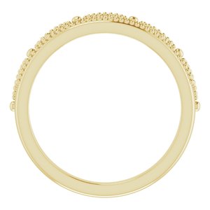 14K Yellow .04 CTW Diamond Crown Ring - BN & CO JEWELRY