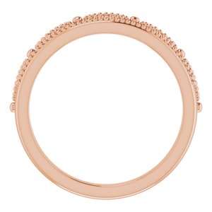 14K Rose .04 CTW Diamond Crown Ring - BN & CO JEWELRY