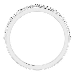 Sterling Silver .04 CTW Diamond Crown Ring - BN & CO JEWELRY