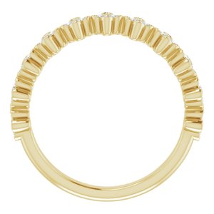 14K Yellow 1/6 CTW Diamond Stackable Clover Ring - BN & CO JEWELRY