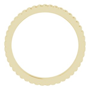 14K Yellow 2.5 mm Grooved Band Size 7.5 - BN & CO JEWELRY