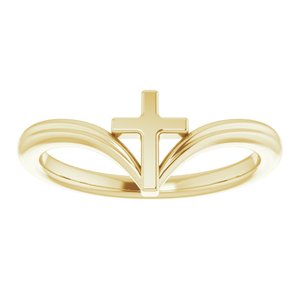 14K Yellow Cross Ring - BN & CO JEWELRY