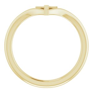 14K Yellow Cross Ring - BN & CO JEWELRY