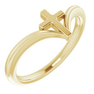 14K Yellow Cross Ring - BN & CO JEWELRY