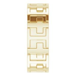 14K Yellow 7 mm Cross Band - BN & CO JEWELRY