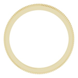 14K Yellow 2.5 mm Sculptural-Inspired Band Size 9.5 - BN & CO JEWELRY