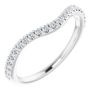 Platinum 1/4 CTW Diamond Band - BN & CO JEWELRY