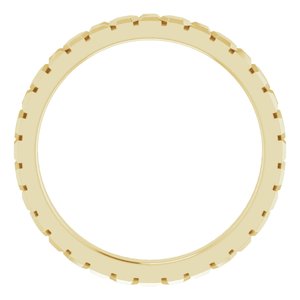 14K Yellow 2 mm Geometric Band Size 6 - BN & CO JEWELRY