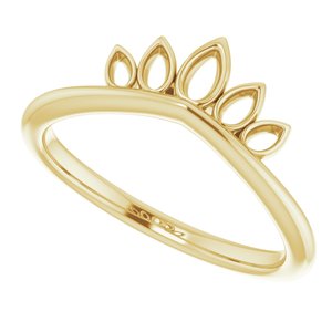 14K Yellow Marquise-Shaped Crown Ring - BN & CO JEWELRY