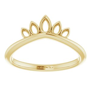 14K Yellow Marquise-Shaped Crown Ring - BN & CO JEWELRY