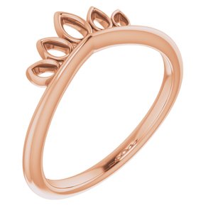 14K Rose Marquise-Shaped Crown Ring - BN & CO JEWELRY