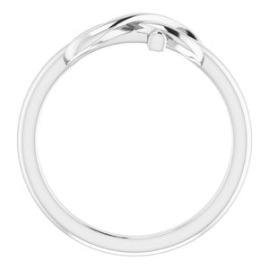 Sterling Silver Infinity-Inspired Cross Ring - BN & CO JEWELRY