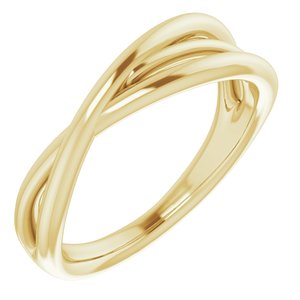 14K Yellow Criss-Cross Ring - BN & CO JEWELRY