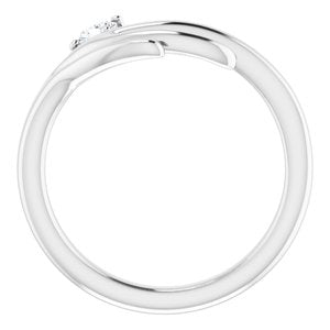 14K White 1/6 CTW Natural Diamond Ring - BN & CO JEWELRY