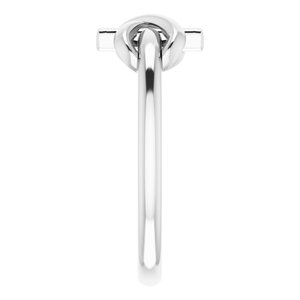 Sterling Silver Infinity-Inspired Cross Ring - BN & CO JEWELRY