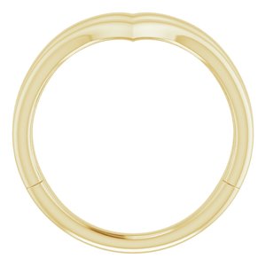 14K Yellow Double V Ring - BN & CO JEWELRY