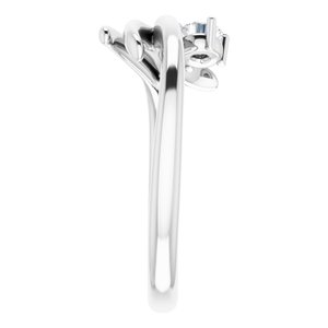 14K White 1/6 CTW Natural Diamond Ring - BN & CO JEWELRY