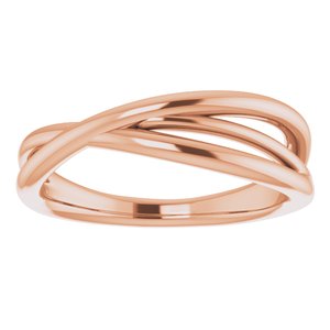 14K Rose Criss-Cross Ring - BN & CO JEWELRY