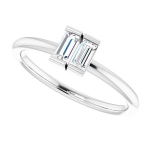 14K White 1/4 CTW Diamond Two-Stone Ring - BN & CO JEWELRY