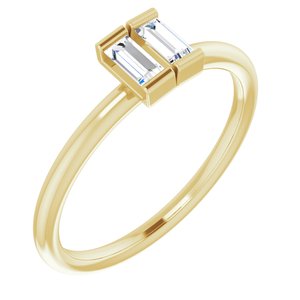 14K Yellow 1/4 CTW Diamond Two-Stone Ring - BN & CO JEWELRY
