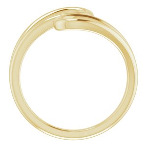 14K Yellow Loop Bypass Ring - BN & CO JEWELRY