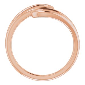 14K Rose Loop Bypass Ring - BN & CO JEWELRY