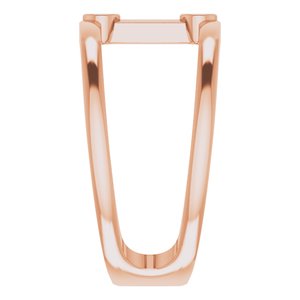 14K Rose .06 CTW Diamond Two-Stone Negative Space Ring - BN & CO JEWELRY