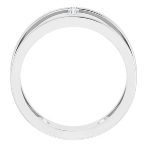 14K White .04 CTW Diamond Negative Space Ring - BN & CO JEWELRY