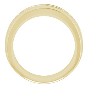 14K Yellow 3/4 CTW Natural Diamond Matching Band - BN & CO JEWELRY