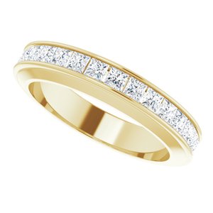 14K Yellow 3/4 CTW Natural Diamond Matching Band - BN & CO JEWELRY