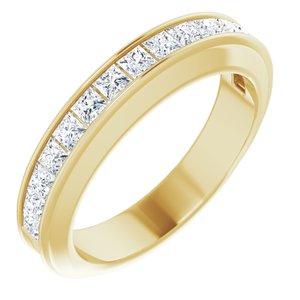14K Yellow 3/4 CTW Natural Diamond Matching Band - BN & CO JEWELRY