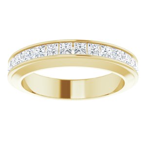 14K Yellow 3/4 CTW Natural Diamond Matching Band - BN & CO JEWELRY