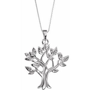 Sterling Silver My Treeâ„¢ Family 16-18" Necklace - BN & CO JEWELRY