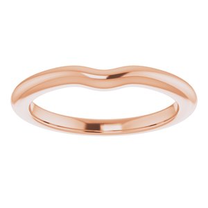 10K Rose Band for 6.5 mm Round Ring - BN & CO JEWELRY