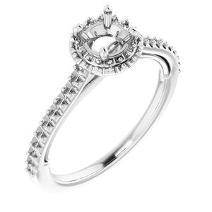 14K White 5.2 mm Round - BN & CO JEWELRY