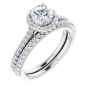 14K White 5.8 mm Round - BN & CO JEWELRY